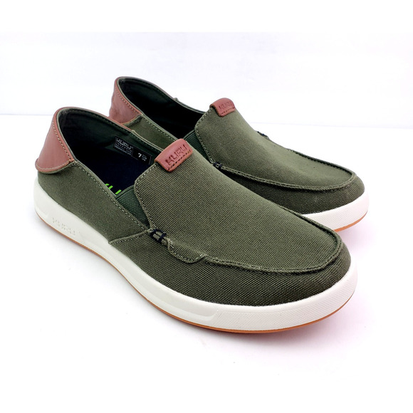 Kuru Pace Mens Size 7 Olive Green Slip On Comfort Loafer Sneaker Shoes 10420970 - Picture 1 of 12